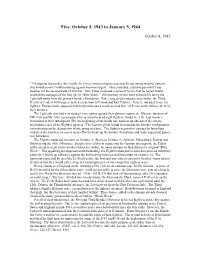 Chapter Five: October 8, 1943 to January 5, 1944
