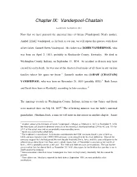 Chapter IX: Vanderpool-Chastain