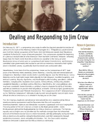 Dealing with Jim Crow