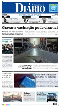 23 DE MAIO DE 2021 Publicidade@Diariodolitoral.Com.Br Youtube.Com/Diariodolitoral Facebook.Com/Diariodolitoral