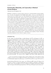 Paratextuality, Materiality, and Corporeality in Medieval Chinese Religions Talismans (Fu) and Diagrams (Tu)