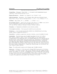 Susannite Pb4(SO4)(CO3)2(OH)2 C 2001-2005 Mineral Data Publishing, Version 1