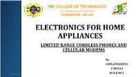 Cordless Phones and Cellular Modems