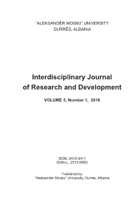 Interdisciplinary Journal of Research and Development