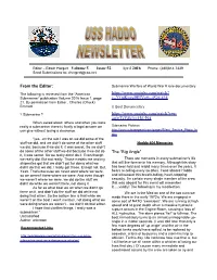 Issue 52 April 2016 from the Editor