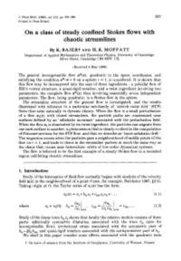 On a Class of Steady Confined Stokes Flows with Chaotic Streamlines