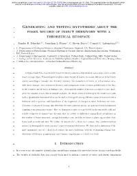 Generating and Testing Hypotheses About the Fossil Record of Insect