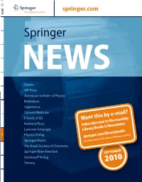 NEWS Springer.Com