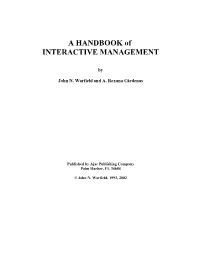 A HANDBOOK of INTERACTIVE MANAGEMENT