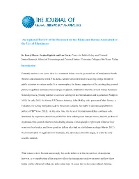 An Updated Review of the Risks and Harms Associated to the Use Of