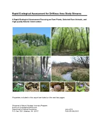 Driftless Area Streams Is Also Provided to Assist in Developing the Regional and Property Analysis That Is Part of the Master Plan