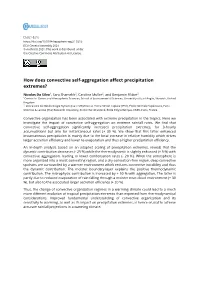 How Does Convective Self-Aggregation Affect Precipitation Extremes?