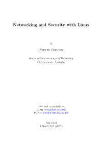 Networking and Security with Linux
