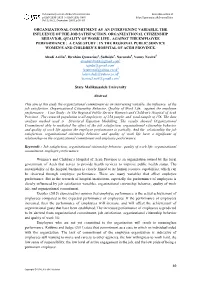 Organizational Commitment As an Intervening Variable