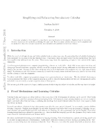 Simplifying and Refactoring Introductory Calculus