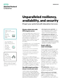 Unparalleled Resiliency, Availability, and Security Propel Your Potential with Education Services