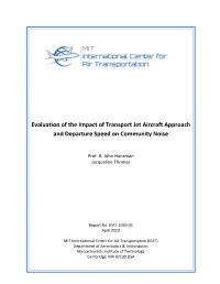 Aircraft Speed Impacts on Community Noise Report (Final) V13