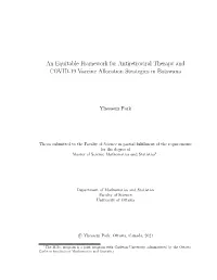 An Equitable Framework for Antiretroviral Therapy and COVID-19 Vaccine Allocation Strategies in Botswana