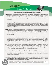 Glossary Image File Formats