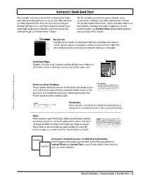 Instructor's Guide Quick Start
