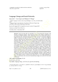 Language Change and Social Networks