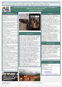 Poster Constraints at Cameroon State Universities