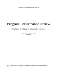 Program Performance Review