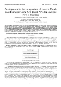 Based Services Using XRI-Based Apis for Enabling New E-Business