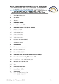 Minutes of Meeting