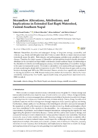 Streamflow Alterations, Attributions, and Implications in Extended East