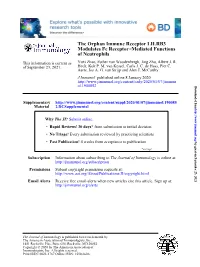The Orphan Immune Receptor LILRB3 Modulates Fc Receptor–Mediated Functions of Neutrophils