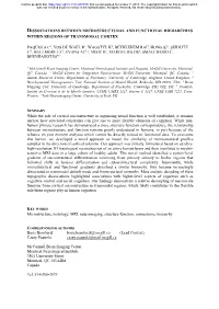 Dissociations Between Microstructural and Functional Hierarchies Within Regions of Transmodal Cortex