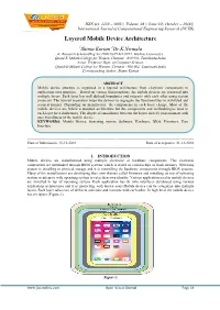 Layered Mobile Device Architecture