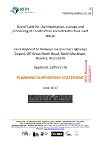 PLANNING SUPPORTING STATEMENT NCC Received 05/06/2017
