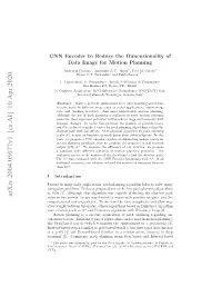 CNN Encoder to Reduce the Dimensionality of Data Image For
