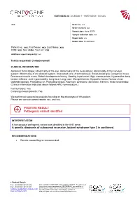 POSITIVE RESULT Pathogenic Variant Identified