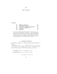 2 Lie Groups