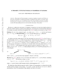 Arxiv:2004.00112V2 [Math.CO] 18 Jan 2021 Eeal Let Generally Torus H Rsmnin Let Grassmannian