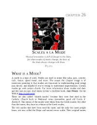 Chapter 26 Scales a La Mode