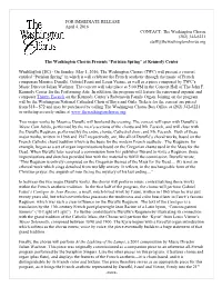 “Parisian Spring” at Kennedy Center
