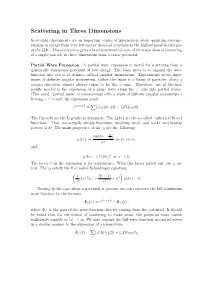 Scattering in Three Dimensions