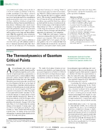 The Thermodynamics of Quantum Critical Points Zachary Fisk Science 325, 1348 (2009); DOI: 10.1126/Science.1179046