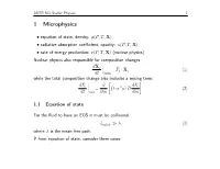 1 Microphysics