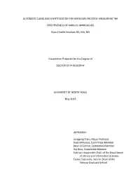 Automatic Language Identification for Metadata Records: Measuring The