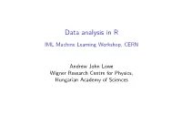 Data Analysis in R
