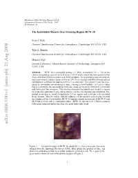 The Embedded Massive Star Forming Region RCW 38
