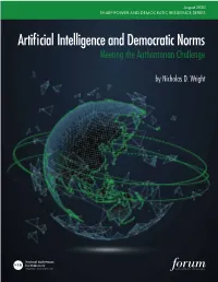 Artificial Intelligence and Democratic Norms: Meeting the Authoritarian Challenge