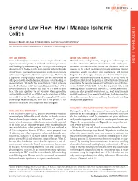 How I Manage Ischemic Colitis