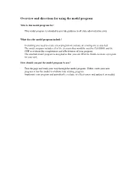 Model Workplace Violence and Bullying Prevention Program