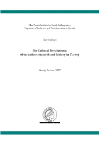 On Cultural Revolutions: Observations on Myth and History in Turkey